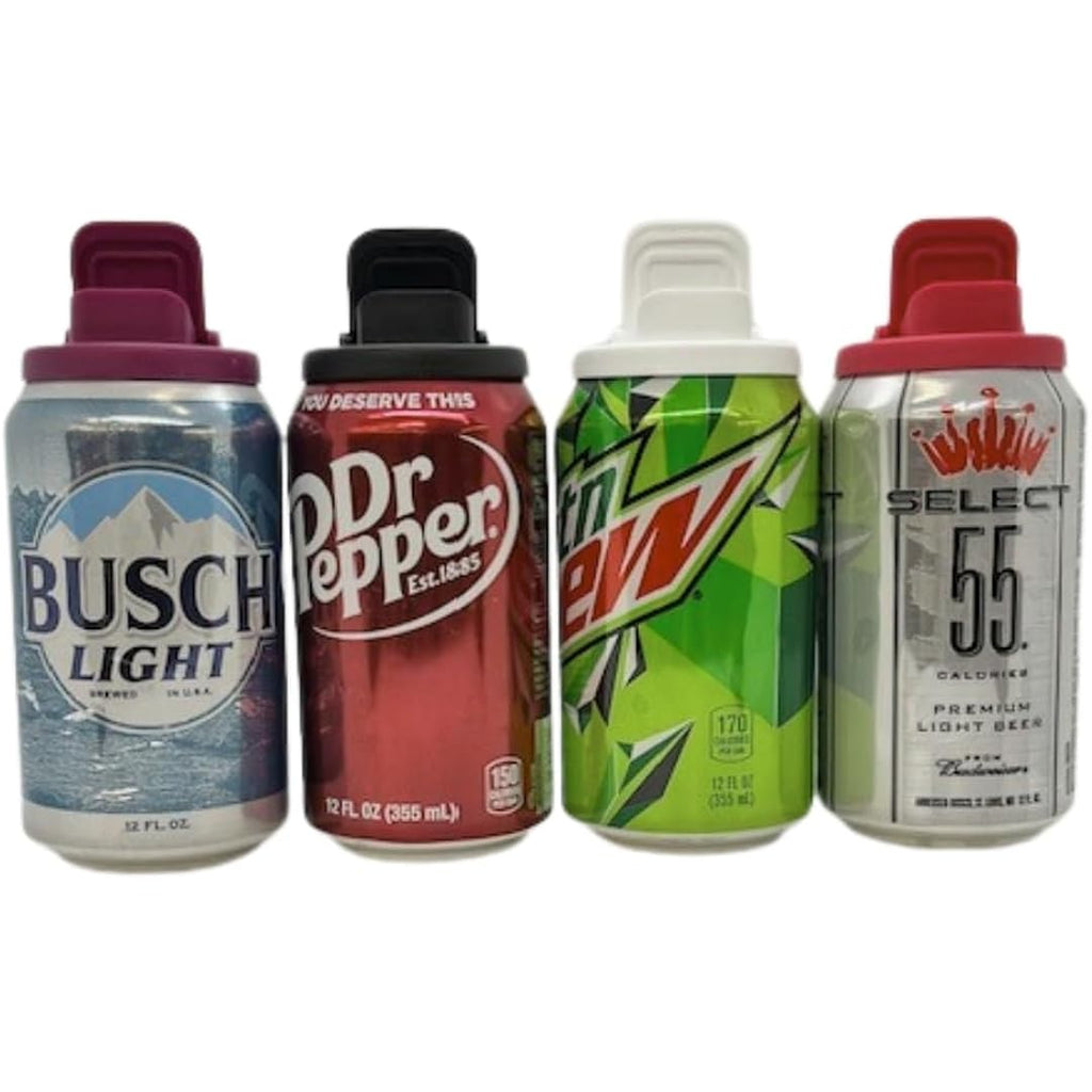 Can Cover - Best Can Cover For Standard Size Soda/Beer/Energy Drink Cans - Made In The USA - BPA-PCB Free - 4 pack (Asst Colors)
