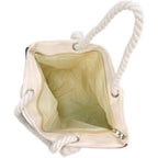 Western Origin American Flag Embroidered Tote Bag Stars And Stripes Beach Bag Rope Handles Shoulder Bag Women Purse