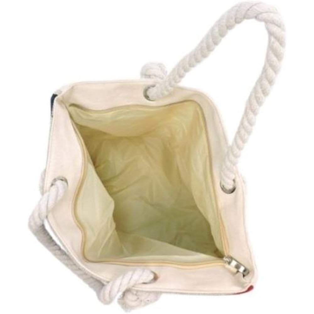 Western Origin American Flag Embroidered Tote Bag Stars And Stripes Beach Bag Rope Handles Shoulder Bag Women Purse