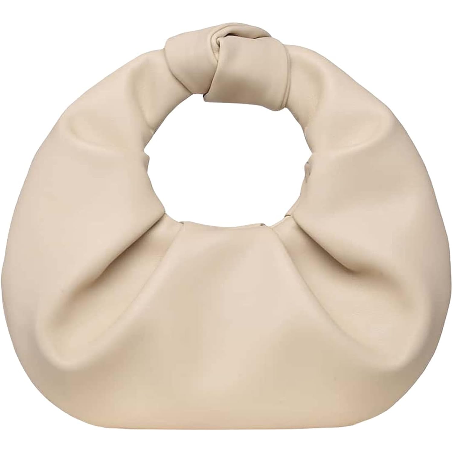 Verdusa Women'S Ruched Evening Bag Pu Leather Clutch Purse Trendy Small Hobo Handbag Wedding Guest Bags