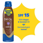 Banana Boat Protective Tanning Dry Oil Clear Spray Sunscreen Spf 15, 6Oz, Pack Of 3
