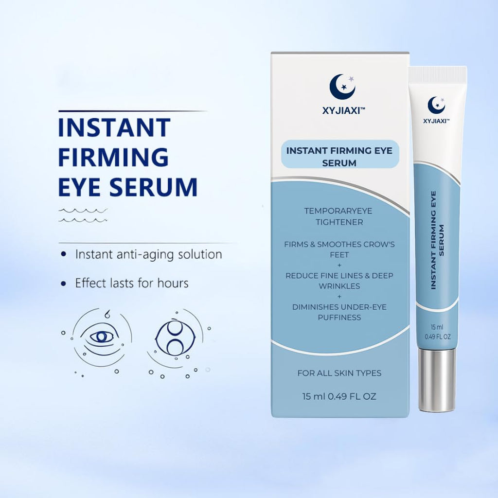 Instant Firming Eye Serum Anti-Aging Formula For Under Bags And Wrinkles Cream Wrinkle Filler Visibly Improves Dark Circles Treatment Puffines (3, 0.49 Fl Oz)