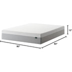 Zinus 12 Inch Green Tea Essential Memory Foam Mattress [New Version], Queen, Fiberglass Free, Medium Feel, Breathable Airflow Memory Foam, Certified Safe Foams & Fabric, Mattress in A Box