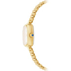 Fiyta Women'S Watch - Elegant Gold Small Square Luxury Watch With Sapphire Crystal; 316L Stainless Steel Jewelry Bracelet, Timeless Gift For Her, Mother'S Day, Gift Box Included