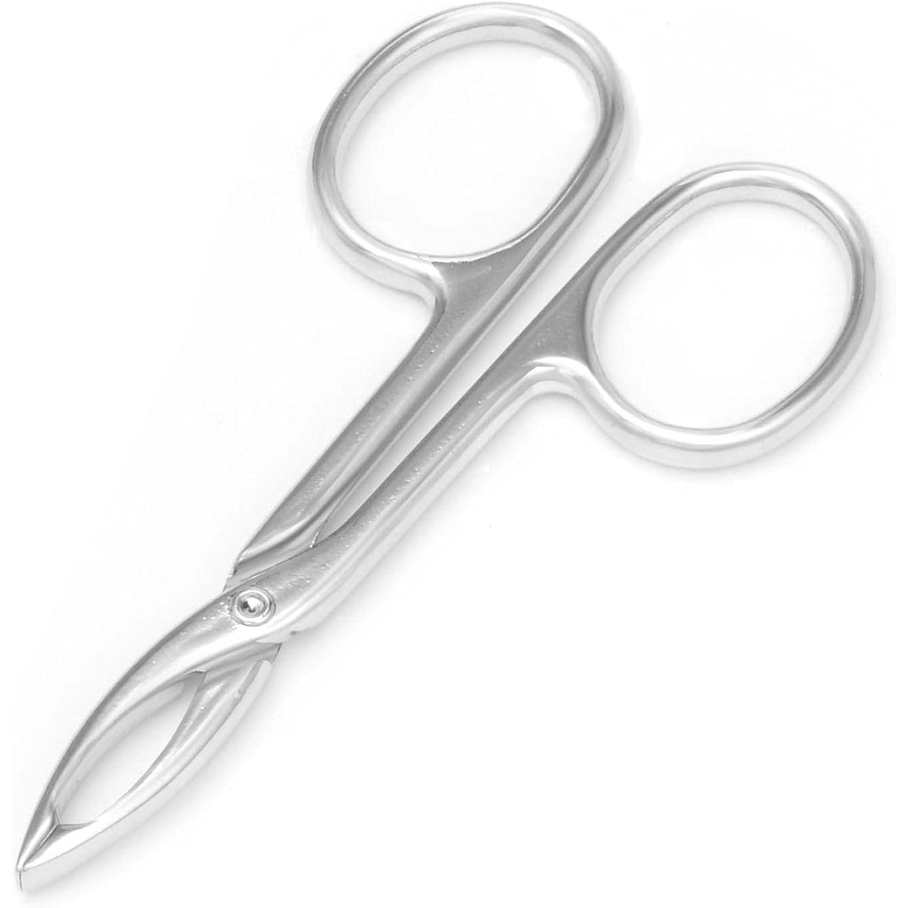 2 Pieces Tweezers Scissor Handle Straight Tip Scissor Shaped Eyebrows Tweezers for Hair Plucker Remover Facial Hair Eyebrows Care (Silver and Black)