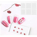 144 Pcs Reusable Nail Stencils & Vinyls Kit, Nail Art Stickers for DIY with Floral, Geometric, Lace Patterns | Hollow Out Design Decoration for Coffin, Almond Nails