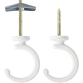 Ceiling Hooks For Hanging Plants - 2 Pack Heavy-Duty Metal Swag Hooks | Metal Hooks Hold Hanging Plants And Lights From Ceilings Or Walls Indoors Or Outdoors; Mounting Hardware Is Included.