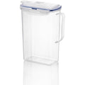 LocknLock Aqua Fridge Door Water Jug | Clear Pitcher | BPA Free Plastic Pitcher with Lid | 2 Quart Pitcher with Lid for Water, Juice, Tea & More Beverages, Clear