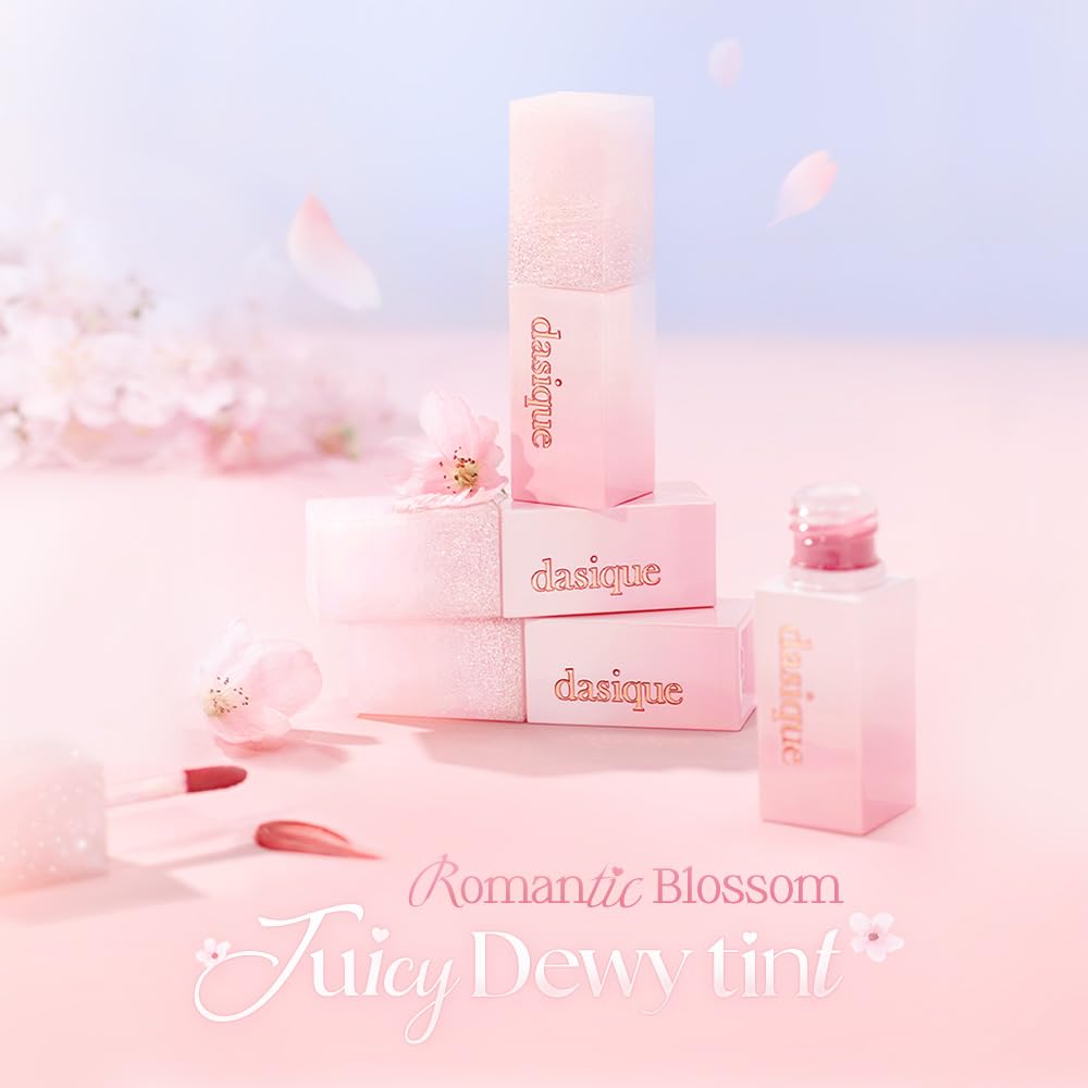 dasique Juicy Dewy Tint (#Berry Mochi) 0.12 oz | Light Application with moisture | Long-wearing Glossy Lip Stain, Non-sticky | Vegan, Cruelty-free | K-beauty