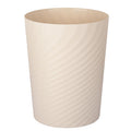 Plastic Small Bathroom Trash Can Wastebasket Garbage Can, Beige | Sturdy-Easy To Clean, Bathroom, Laundry Room, Kitchen, Office, Kids Room, Dorm, Bedroom, 1.8 Gallon