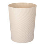 Plastic Small Bathroom Trash Can Wastebasket Garbage Can, Beige | Sturdy-Easy To Clean, Bathroom, Laundry Room, Kitchen, Office, Kids Room, Dorm, Bedroom, 1.8 Gallon