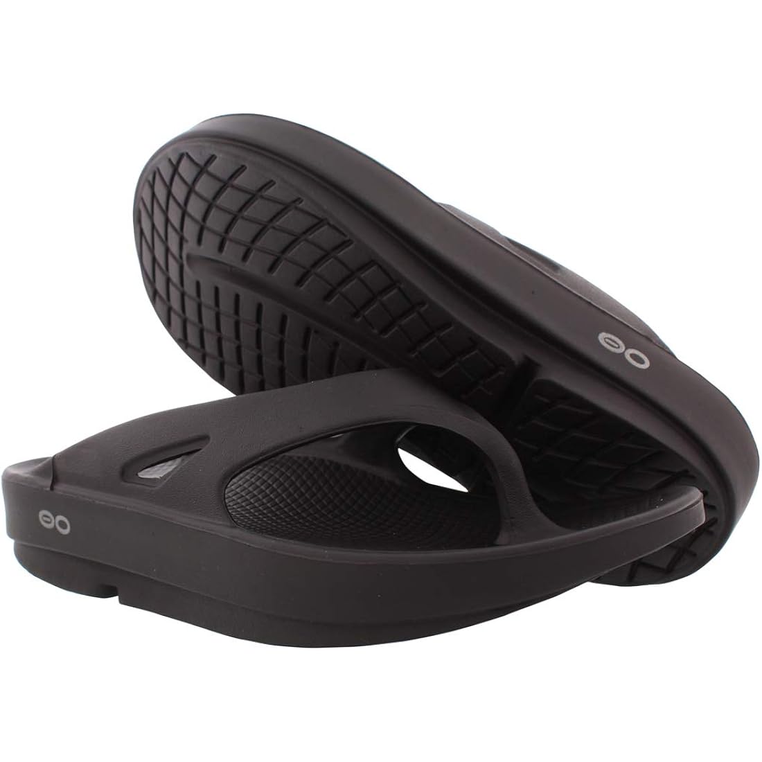 Oofos Ooriginal Flip Flops Unisex Shoes Size 8, Color: Core Black-Black