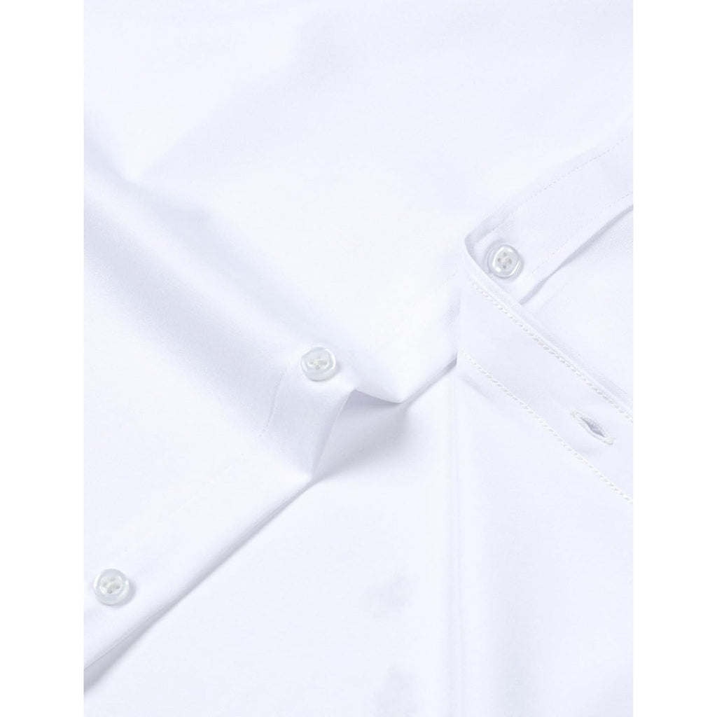 Jemitop Men'S Stretch Wrinkle Free Dress Shirt Formal Prom Wedding Long Sleeve Button Down Shirts