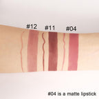Kaely 2-in-1 Nude Brown Lip Liner & Lipstick Set Kit for Women, Matte Lips Kit with Lip Liner Lip Stains Long Lasting Waterproof 24 Hour Lipstick and Lip Liners Combo Lipliners Pencil Set 12