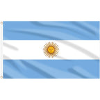 Ahfulife Argentine Flag 3X5 Ft, Large Argentina National Flags For Outside - Double Side With Brass Eyelets For Argentine Party Decorations, Soccer Party Bar Garden Decoration Indoor Outdoor