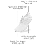 Racqua Water Shoes Womens Mens Quick Dry Barefoot Shoes Swim Lightweight Surf Beach Pool Aqua Shoes