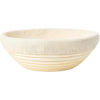 Saint Germain Bakery Premium Round Bread Banneton Basket With Liner - Perfect Brotform Proofing Basket For Making Beautiful Bread (9 Inch)