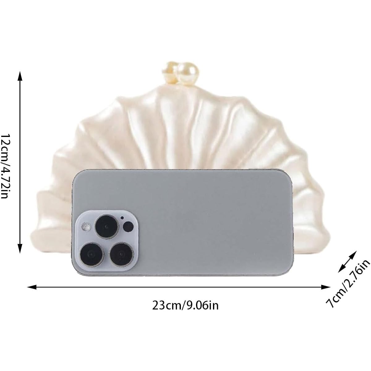 Women Acrylic Shell Shaped Clutch Luxury Marble Acrylic Evening Handbag Unique Chain Shoulder Bag Wedding Party Purses