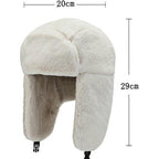 Warm Trapper Hats for Women Men Ushanka Hat Aviator Hat with Ear Flap Russian Hat for Cold Weather Winter Faux Fur Cap