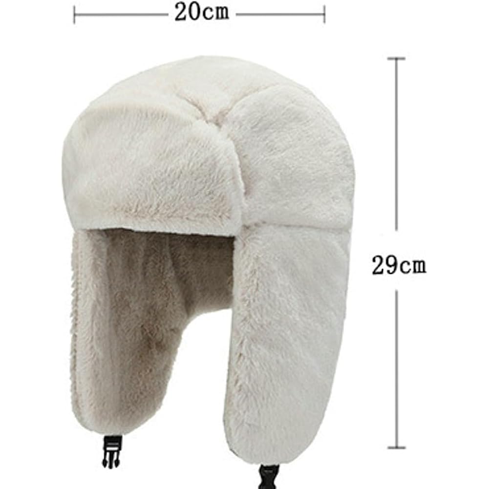 Warm Trapper Hats for Women Men Ushanka Hat Aviator Hat with Ear Flap Russian Hat for Cold Weather Winter Faux Fur Cap