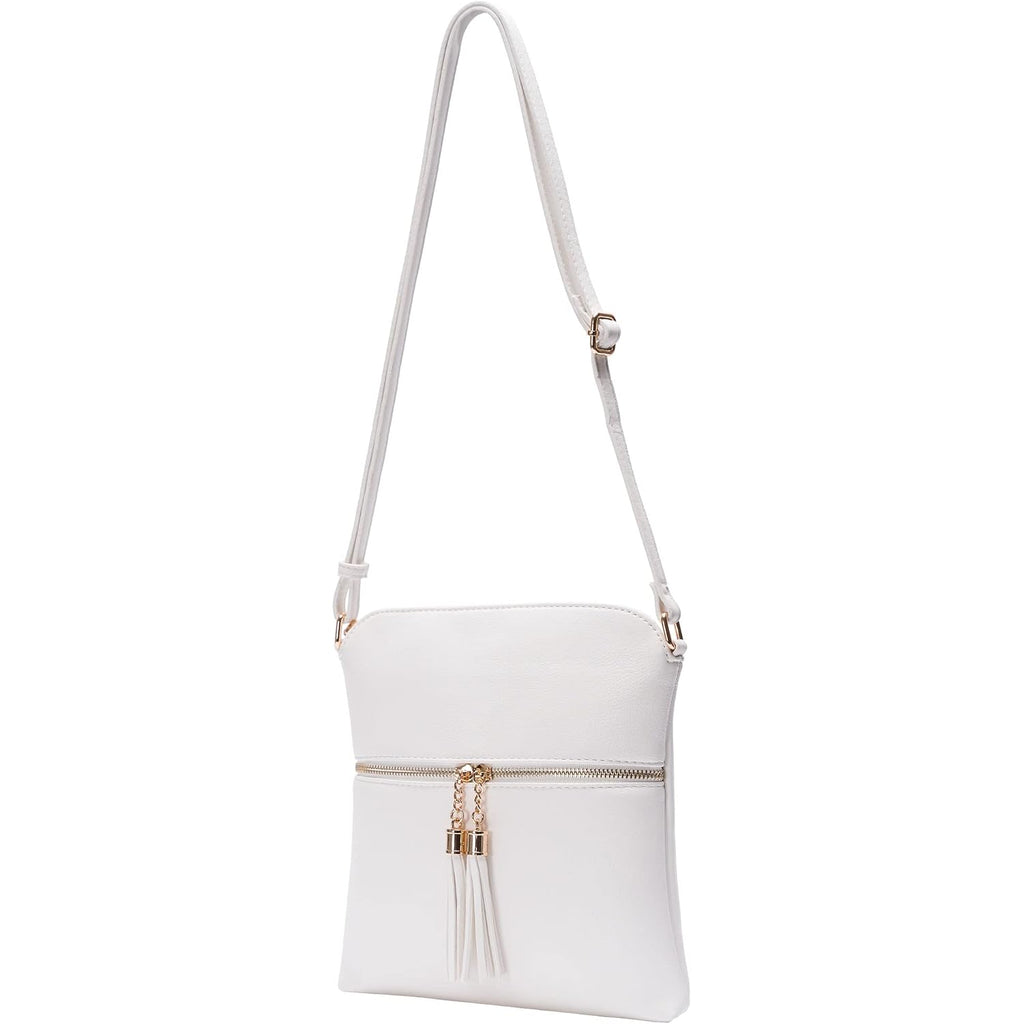 Womens Lightweight Medium Crossbody Purse With Tassel, Perfect Size Crossbody Bags For Daily Use, Travel