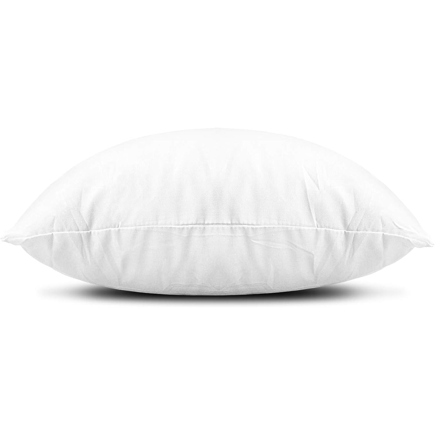 EDOW Throw Pillow Inserts, Set of 4 Lightweight Down Alternative Polyester Pillow, Couch Cushion, Sham Stuffer, Machine Washable. (White, 18x18)