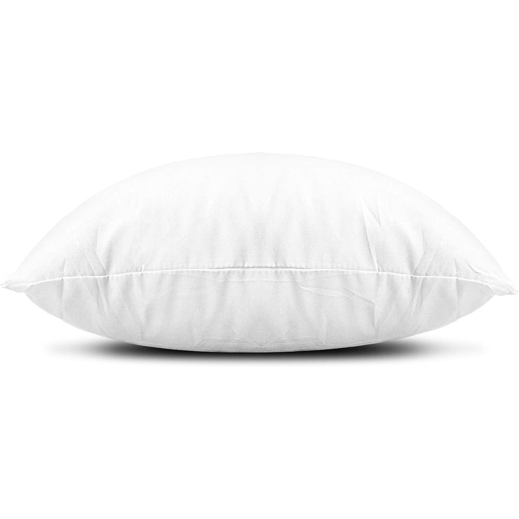 EDOW Throw Pillow Insert, Lightweight Soft Polyester Down Alternative Decorative Pillow, Sham Stuffer, Machine Washable. (White, 18x18)