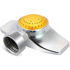 360 Degree Metal Spot Sprinkler,Small Sprinkler Garden For Small Areas | Lawn Sprinklers For Yard Circle Pattern With Gentle Water Flow Garden Watering (1, Yellow)