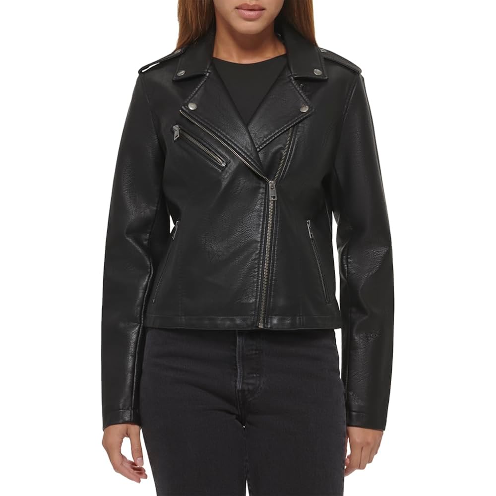 Levi'S Women'S The Classic Faux Leather Moto Jacket (Regular & Plus Size)