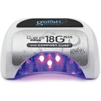 Gelish 18G Plus LED Light - 36W Professional LED Curing Lamp with Comfort Cure™ Technology, 60-Second Setting, Removable Magnetic Tray, SafeLight™, Pedicure Friendly, Acetone Resistant