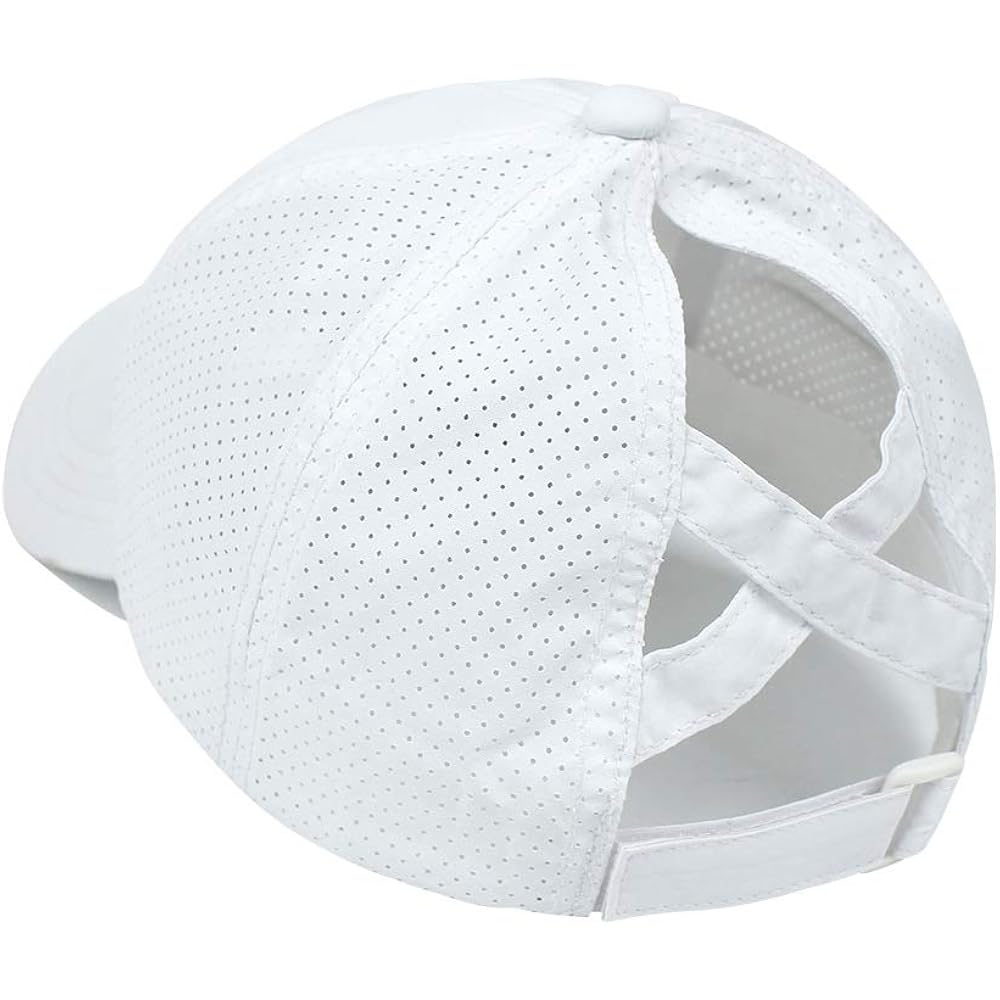 Womens Criss Cross Ponytail Hat Quick Drying Baseball Cap Sun Hats Uv Protection Sport Cap