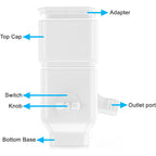 Downspout Diverter, Rainwater Diverter Fits For 3"X4" Oversize Downspout And 2"X3" Downspout, Rainwater Collection System With Adjustable Valve, Diverts Water Into Rain Barrel, 4Ft. Hose