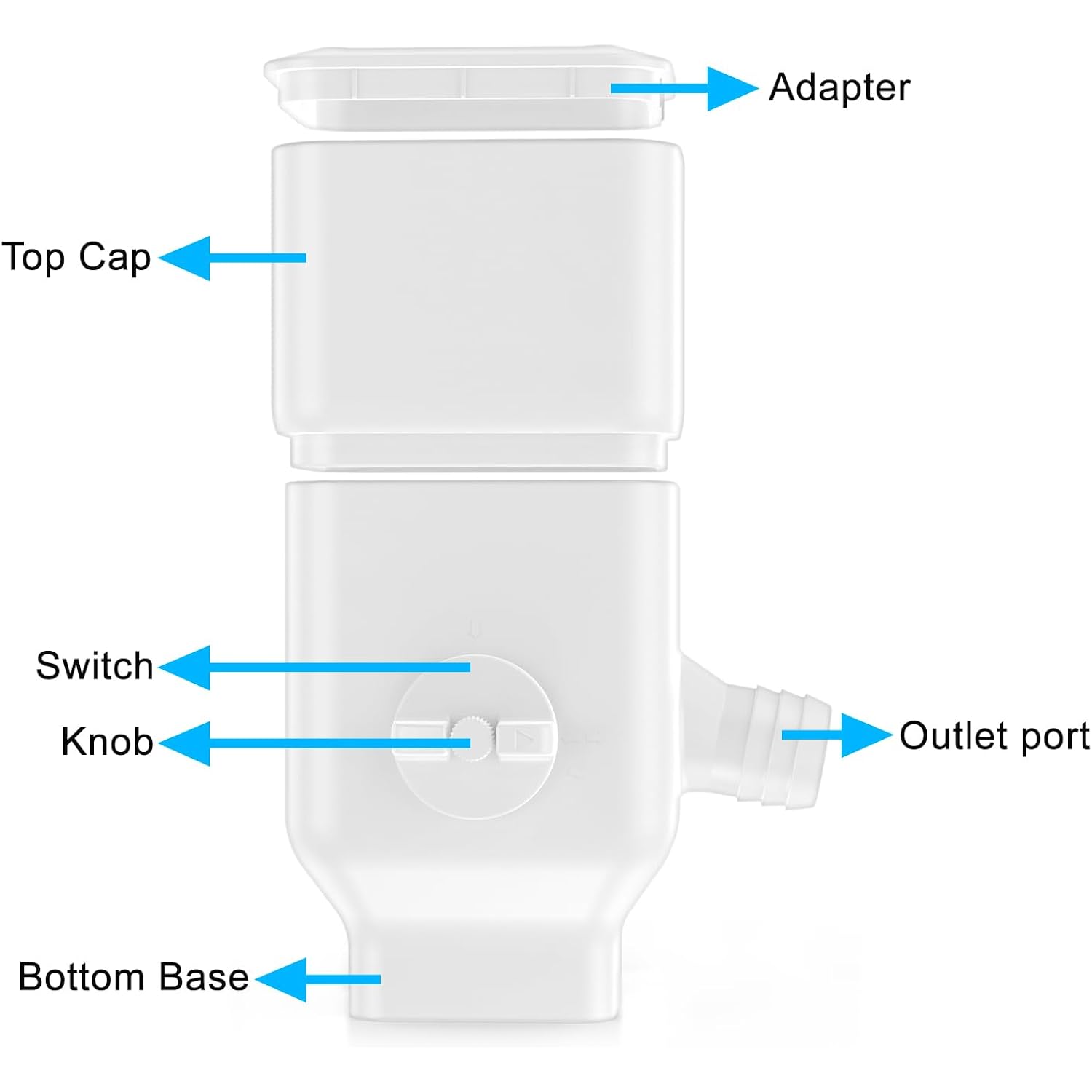Downspout Diverter, Rainwater Diverter Fits For 3"X4" Oversize Downspout And 2"X3" Downspout, Rainwater Collection System With Adjustable Valve, Diverts Water Into Rain Barrel, 4Ft. Hose