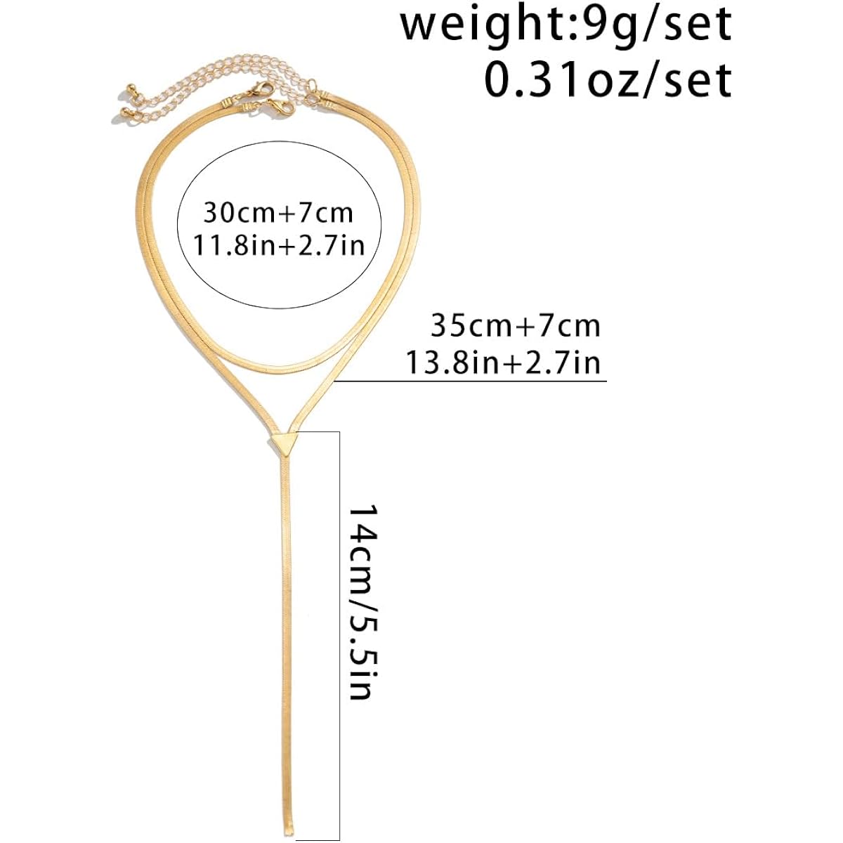 GIGB PBDK Chunky Gold Choker Necklace for Women,Trendy Silver Statement Necklace Long Snake Chain Drop Necklace,Charm Prom Body Jewelry Accessories Gifts