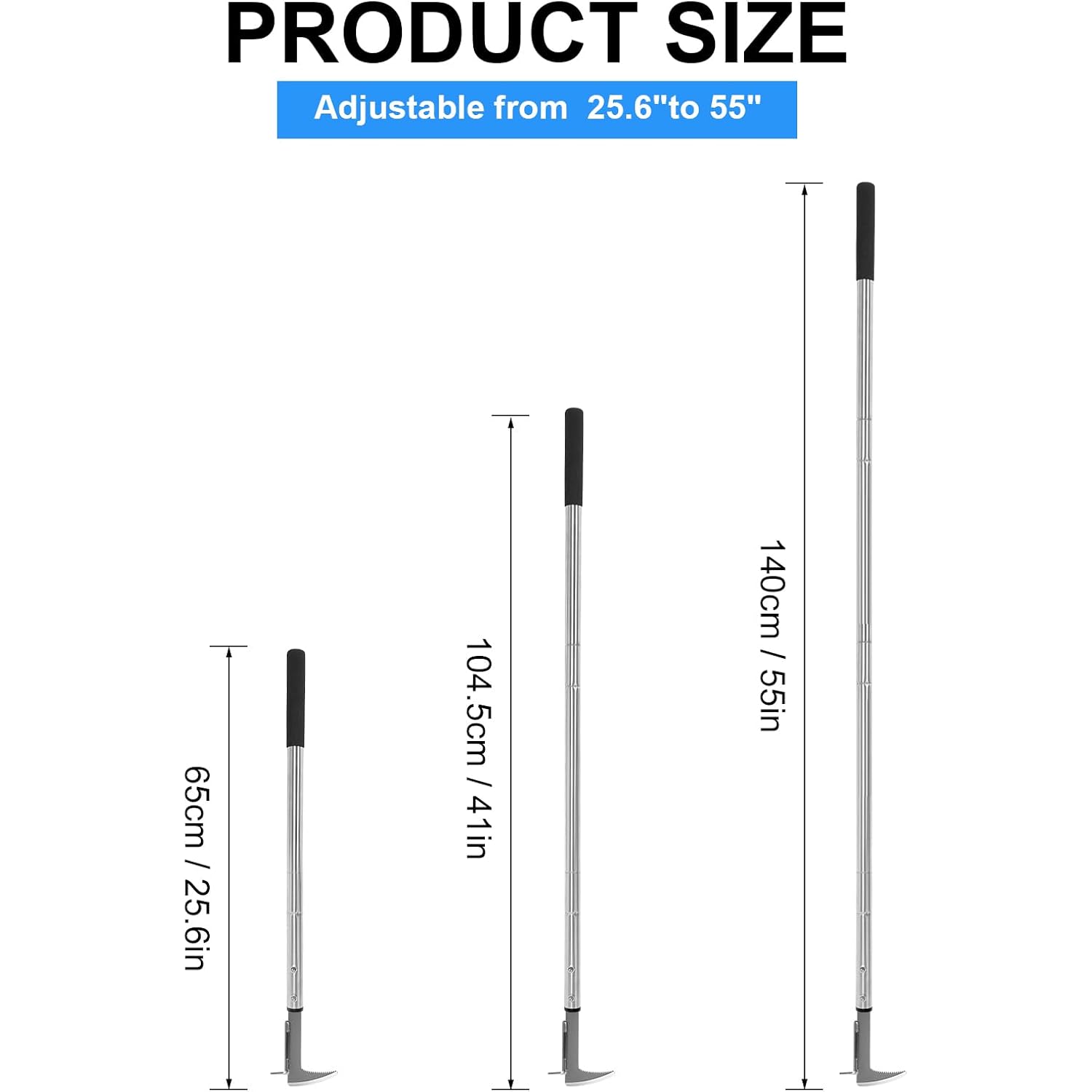 Crack Weeder, Stainless Steel Manual Crevice Weeding Tool, Long Handle Weed Grabber Remover, L-Shaped Manual Weeder Puller, Durable Crevice Weeding Tool For Sidewalk Garden Patio Lawn