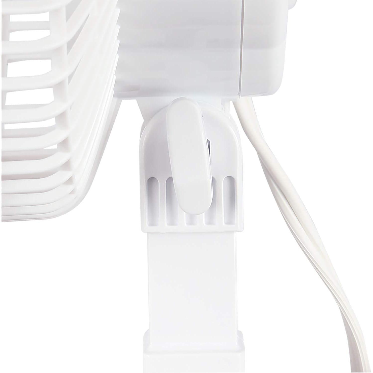 Hurricane Classic Clip Fan With Tilt, 2 Speeds, White, 6In | Portable Mini Desk Table Fan For Home, Office Or Travel