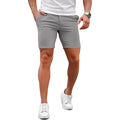 Gingtto Mens Slim Fit Shorts Plaid Chino Short Tapered Leg Skinny Stretch