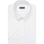 Van Heusen Men'S Short Sleeve Dress Shirt Regular Fit Poplin Solid