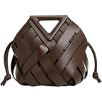 Vegan Leather Clutch Purses For Women Woven Small Crossbody Shoulder Bag Cute Top Handle Handbags Satchels 2026