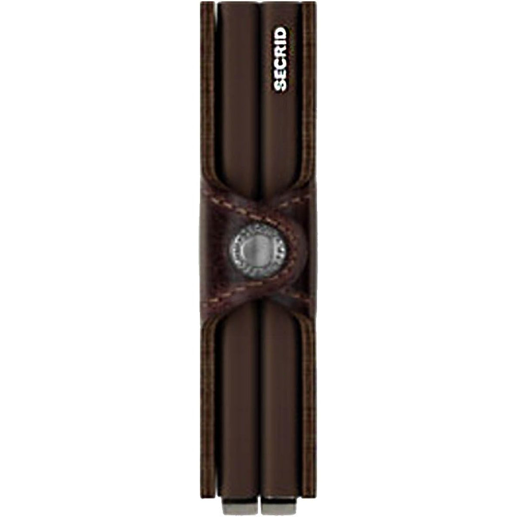 Secrid Twin Wallet, Vintage Chocolate, Genuine Leather With Rfid Protecton, Holds Up To 16 Cards