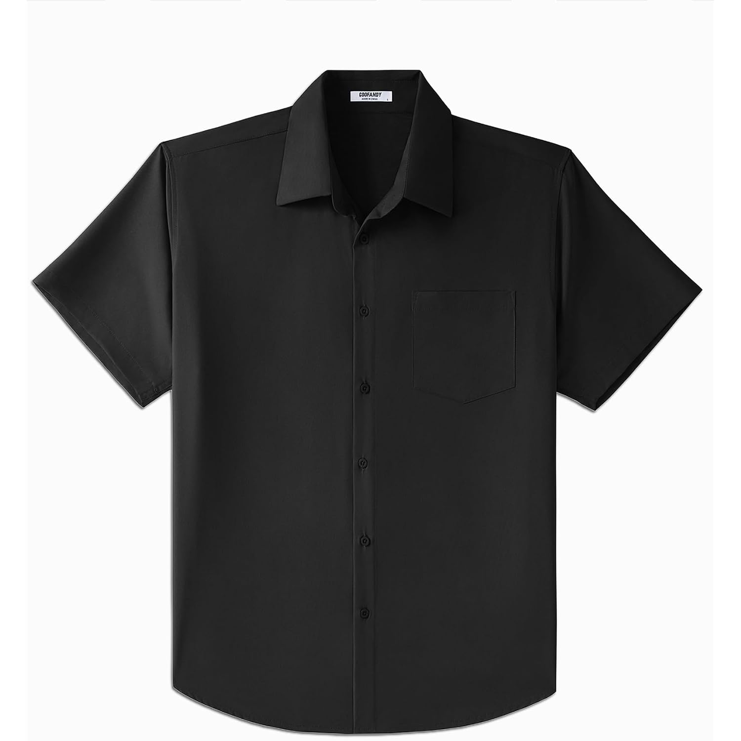 Coofandy Big & Tall Shirts For Men Short Sleeve Button Down Casual Dress Shirts