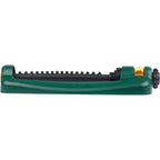 Melnor 65148Amz Turbo Oscillating Sprinkler, Covers Up To 2,800 Sq. Ft., Adjustable Watering Range, Infinitydrive Turbo Motor, Quick Connect Bundle, Green, Yellow