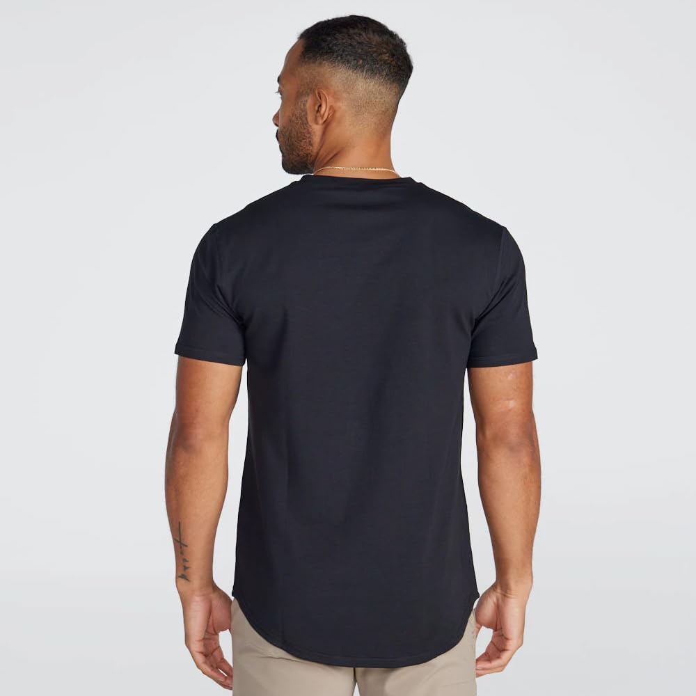 Bylt Men'S Drop-Cut V-Neck – Plain Tshirts For Men – Soft Polyester, Cotton, Spandex – Moisture Wicking, Wrinkle Resistant