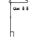 Garden Flag Stand-Holder-Pole With Flag Stopper And Clip Waterproof Powder-Coated Paint For House Flags,Decorative Yard Seasonal Flags