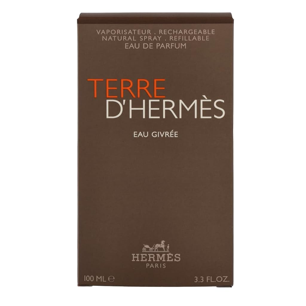Hermes Terre d'Hermes Eau Givree for Men Eau de Parfum Spray, 3.4 Ounce (Refillable)
