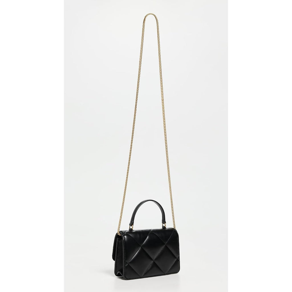 Tory Burch Women's Kira Diamond Quilt Mini Top Handle Chain Crossbody Bag