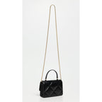 Tory Burch Women's Kira Diamond Quilt Mini Top Handle Chain Crossbody Bag
