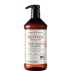 Rosen Apothecary Anti-Aging Retinol Body Lotion For Crepey Skin, Caffeine Firms & Tightens Aging Skin, Boosts Collagen, Restores Youthful Glow, 480Ml