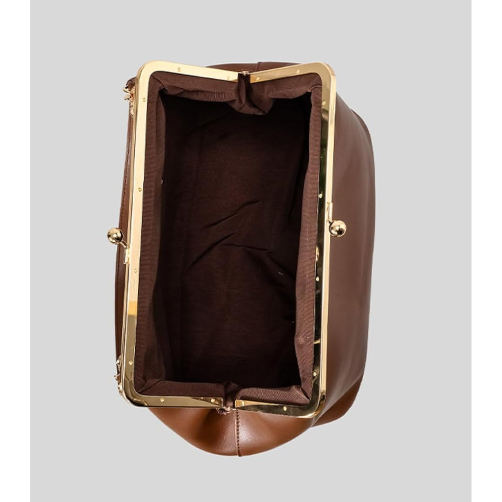 Slouchy Kiss Lock Crossbody Bags Women Crescent KissLock Cross Body Hobo Shoulder Purses Kiss Clasp Hobo Handbags Wallet