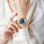 OLEVS Womens Watches Classic Dress Quartz Female Wristwatch Ladies Stainless Steel Waterproof Luminous Date Easy Read Watch for Lady